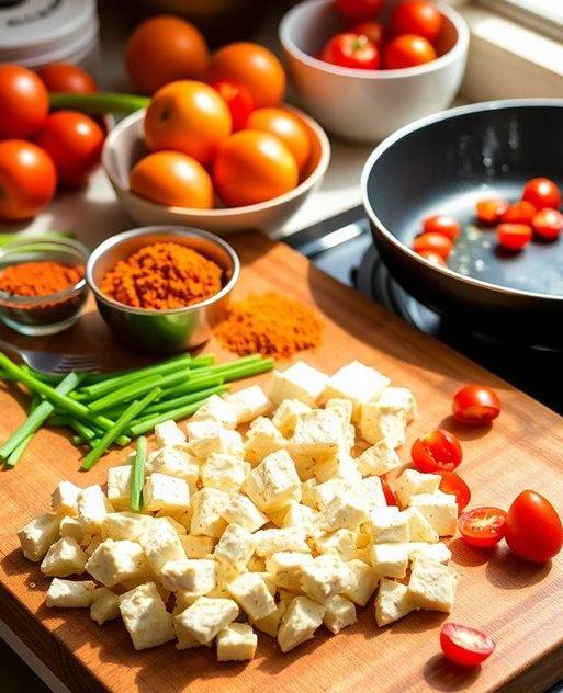 Easy Vegan Tofu Scramble Recipe (High Protein Breakfast)