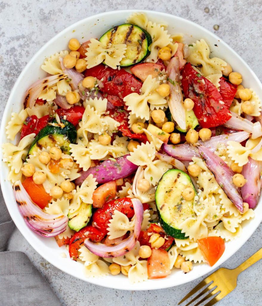 Vegan Caesar Pasta Salad