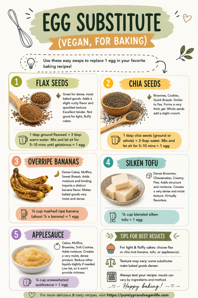 Best Vegan Egg Substitute Guide (7 Easy Egg Replacements)