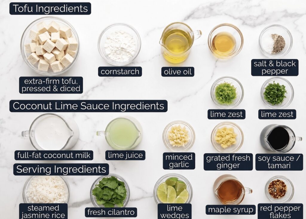 Coconut Lime Tofu Recipe (Creamy Vegan Dinner Ready in 30 Minutes)