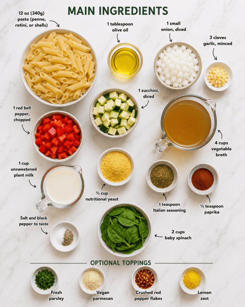 Creamy Vegan One Pot Pasta (Quick, Comforting & Family-Friendly)