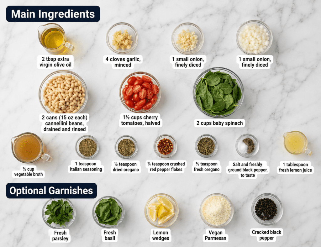 Easy Tuscan White Beans Recipe (Simple Mediterranean Vegan Side Dish)