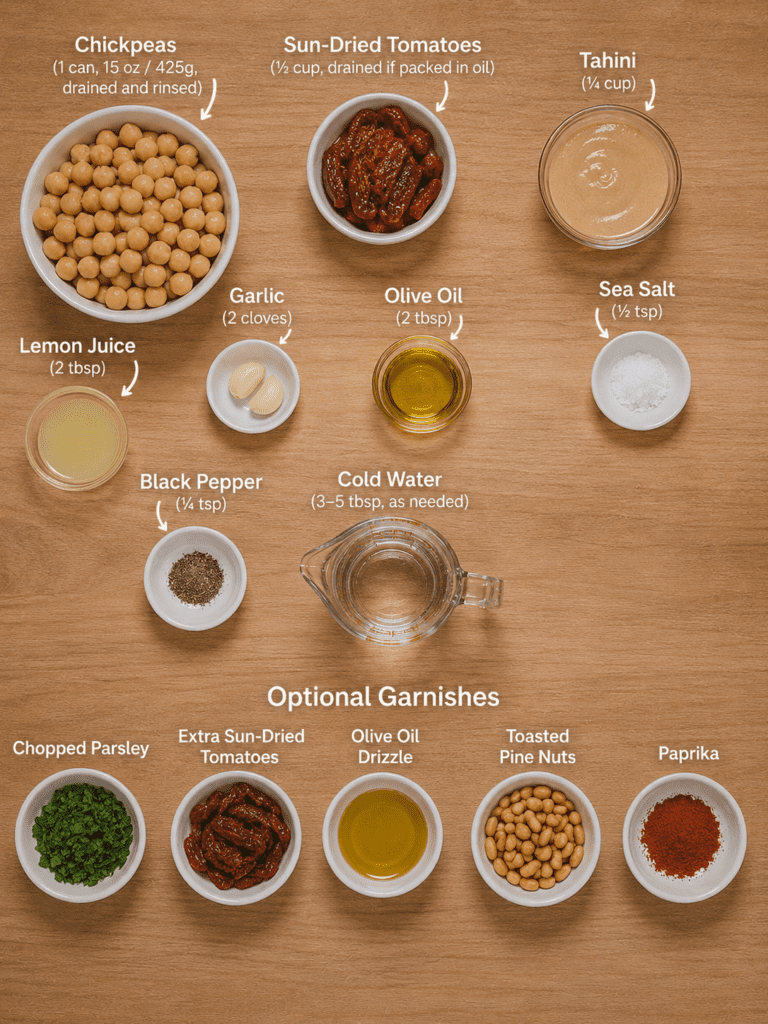 Sun-Dried Tomato Hummus