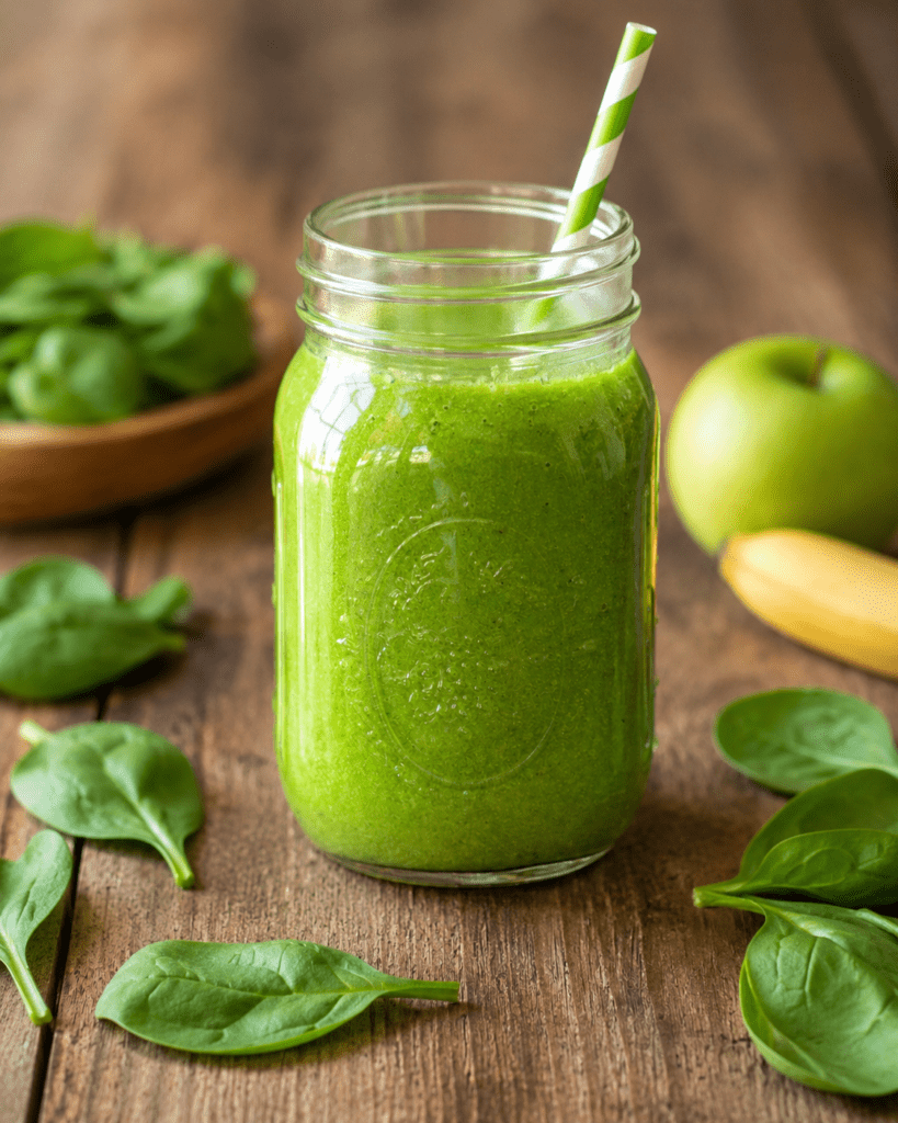 Spirulina Smoothie Recipe (Healthy Green Superfood Drink)