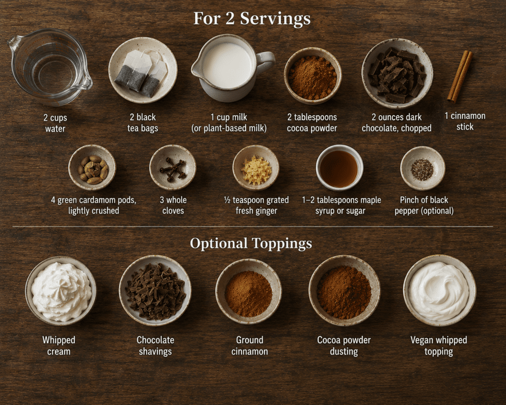 Chocolate Chai Recipe (Rich, Cozy & Better Than a Coffeehouse)