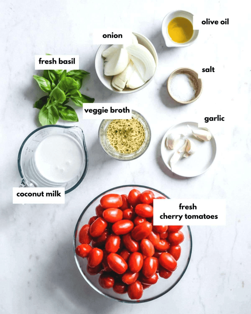 Roasted Cherry Tomato Soup (Easy Vegan Soup Recipe)